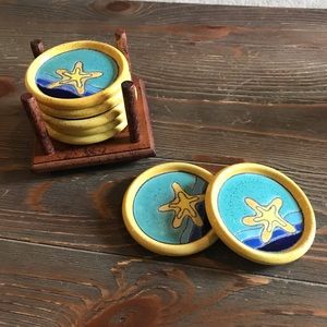 Artesa Hand Painted Beach Coasters